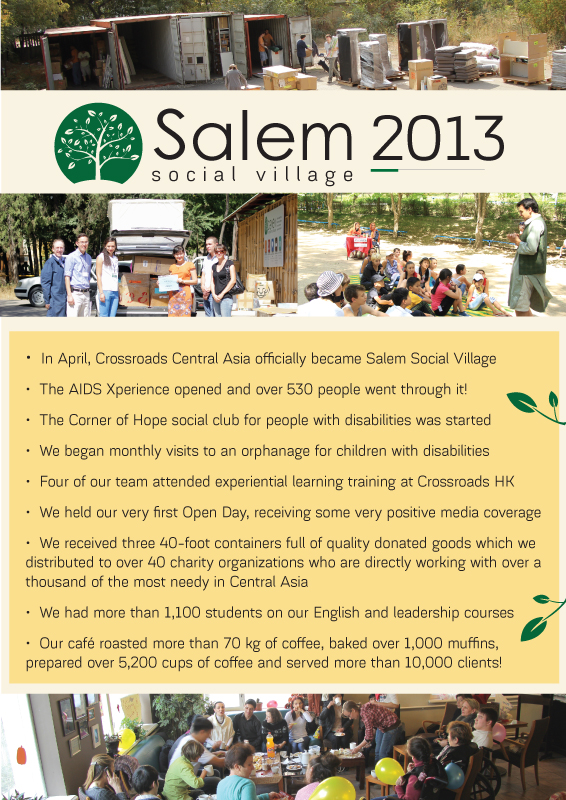 A summary of 2013 at Salem Social Village